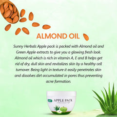 Bakson's Sunny Herbals Apple Pack Aloevera,Almond Oil & Healthy Charm Skin Care Paste Pack 150gm Bakson's Sunny Herbals Apple Pack Aloevera,Almond Oil & Healthy Charm Skin Care Paste Pack 150gm