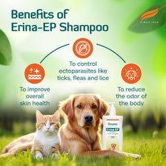 Himalaya Erina EP Dog & Cat Shampoo 200 ml Himalaya Erina EP Dog & Cat Shampoo 200 ml