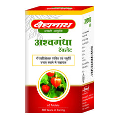 Baidyanath Ayurvedic (Jhansi) Ashwagandha 60 Tablets Baidyanath Ayurvedic (Jhansi) Ashwagandha 60 Tablets
