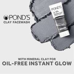 POND'S Pure Detox Mineral Clay Activated Charcoal Facial Foam 90g POND'S Pure Detox Mineral Clay Activated Charcoal Facial Foam 90g