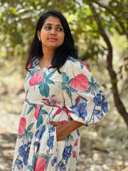 Bollywood Indian Ethnic Party Wear Pure Soft Football Maxi Print Dress Bollywood Indian Ethnic Party Wear Pure Soft Football Maxi Print Dress