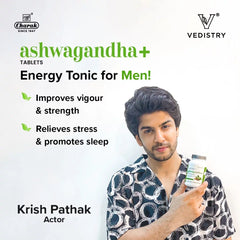 Vedistry Ayurvedic Ashwagandha + Strengthens Vigor & Vitality 60 Tablets Vedistry Ayurvedic Ashwagandha + Strengthens Vigor & Vitality 60 Tablets