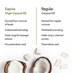 Kapiva Virgin Cold Pressed Coconut Oil 500ml Kapiva Virgin Cold Pressed Coconut Oil 500ml