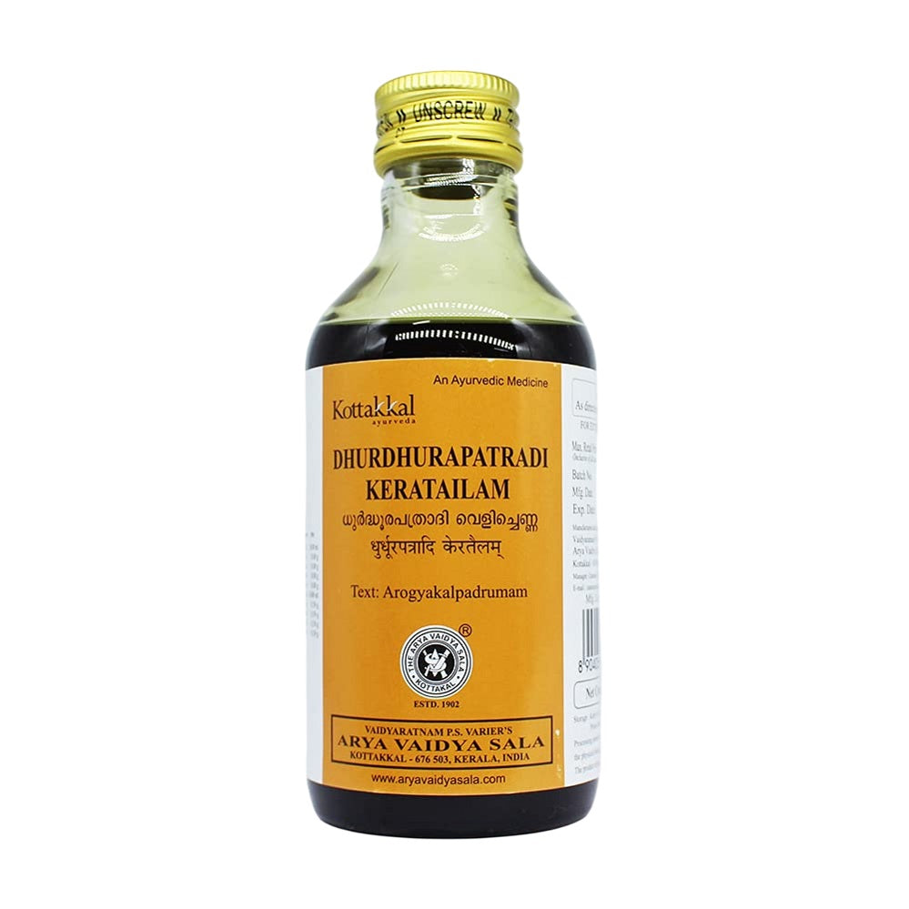 Kottakkal Ayurvedic Dhurdhurapatradi Kera Tailam Oil 200ml