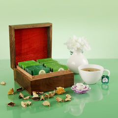 Organic India Wooden Gift Box 60 Teabags Organic India Wooden Gift Box 60 Teabags