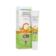 Mamaearth Vitamin C Daily Glow Under Eye Cream with Vitamin C & Turmeric for Dark Circle Reduction 20g Mamaearth Vitamin C Daily Glow Under Eye Cream with Vitamin C & Turmeric for Dark Circle Reduction 20g