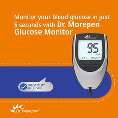 Dr. Morepen BG03 Gluco One Glucometer Combo 50 Strips (Multicolor) Dr. Morepen BG03 Gluco One Glucometer Combo 50 Strips (Multicolor)