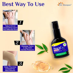 Dr Morepen Pain X Ortho Ayurvedic Pain Relief Oil Muscle Pain Back Oil 60 ML Dr Morepen Pain X Ortho Ayurvedic Pain Relief Oil Muscle Pain Back Oil 60 ML