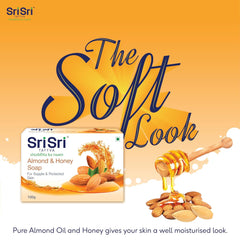 Sri Sri Tattva Almond & Honey For Supple & Protected Skin Soap 100gm Sri Sri Tattva Almond & Honey For Supple & Protected Skin Soap 100gm