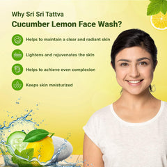 Sri Sri Tattva Shuddhta ka Naam Cucumber Lemon Face Wash 60 ml Sri Sri Tattva Shuddhta ka Naam Cucumber Lemon Face Wash 60 ml