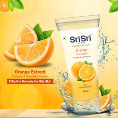 Sri Sri Tattva Orange With Orange Extract Face Wash Liquid 60ml Sri Sri Tattva Orange With Orange Extract Face Wash Liquid 60ml
