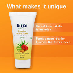 Sri Sri Tattva Protecting Sunscreen SPF 30 Cream 60ml Sri Sri Tattva Protecting Sunscreen SPF 30 Cream 60ml