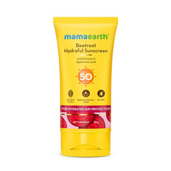 Mamaearth Beetroot Hydraful Sunscreen With Beetroot & Hyaluronic Acid 50g Mamaearth Beetroot Hydraful Sunscreen With Beetroot & Hyaluronic Acid 50g