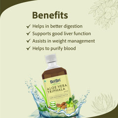 Sri Sri Tattva Ayurvedic Aloe Vera Triphala Juice 500 ml Sri Sri Tattva Ayurvedic Aloe Vera Triphala Juice 500 ml