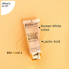 Pilgrim Cosmetics 24K Gold Gel Facewash 80ml Pilgrim Cosmetics 24K Gold Gel Facewash 80ml