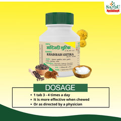 Sandu Ayurvedic Khadiradi Gutika 25 Tablets Sandu Ayurvedic Khadiradi Gutika 25 Tablets