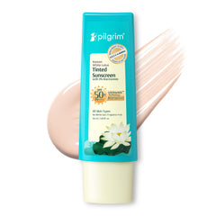 Pilgrim Cosmetics Korean White Lotus Tinted Sunscreen SPF 50+ PA++++ 50ml Pilgrim Cosmetics Korean White Lotus Tinted Sunscreen SPF 50+ PA++++ 50ml