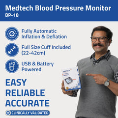 Medtech Automatisches digitales Blutdruckmessgerät BP18 Medtech Automatisches digitales Blutdruckmessgerät BP18