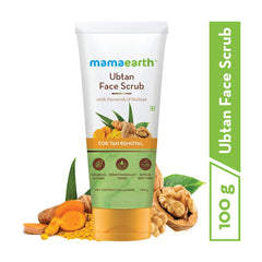 Mamaearth Ubtan Face Scrub with Turmeric and Walnut for Tan Removal 100g Mamaearth Ubtan Face Scrub with Turmeric and Walnut for Tan Removal 100g