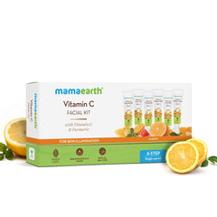 Mamaearth Vitamin C Facial Kit with Vitamin C & Turmeric for Skin Illumination 60g Mamaearth Vitamin C Facial Kit with Vitamin C & Turmeric for Skin Illumination 60g