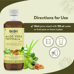 Sri Sri Tattva Ayurvedic Aloe Vera Triphala Juice 500 ml Sri Sri Tattva Ayurvedic Aloe Vera Triphala Juice 500 ml