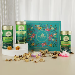 Organic India Exotic Brew Green Tea Infusion Gift Box Set Organic India Exotic Brew Green Tea Infusion Gift Box Set