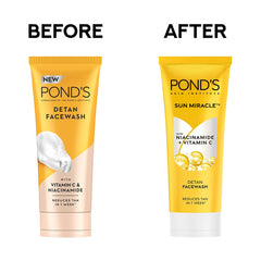 Pond's Detan For Tan Removal in Just 7 Days Contains Vitamin C Niacinamide Facewash 100gm Pond's Detan For Tan Removal in Just 7 Days Contains Vitamin C Niacinamide Facewash 100gm