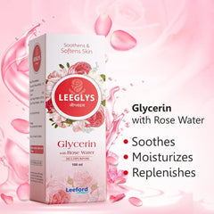 Leeford Leeglys Glycerin With Rose Water Soft And Smooth Skin 100ml Leeford Leeglys Glycerin With Rose Water Soft And Smooth Skin 100ml