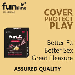 Leeford Funtime Vanilla Flavored Condom 10 Piece Leeford Funtime Vanilla Flavored Condom 10 Piece