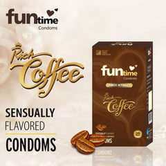 Leeford Funtime Rich Coffee Flavored Condom 10 Piece Leeford Funtime Rich Coffee Flavored Condom 10 Piece