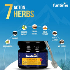 Leeford Funtime Shilajit Gold Resin With Ashwagandha,Kali Musli For Men Swarna Bhasma 20g Leeford Funtime Shilajit Gold Resin With Ashwagandha,Kali Musli For Men Swarna Bhasma 20g