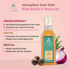 Aaranyaa Vedic with Biotin & Onion Oil Hair Shampoo 250ml Aaranyaa Vedic with Biotin & Onion Oil Hair Shampoo 250ml