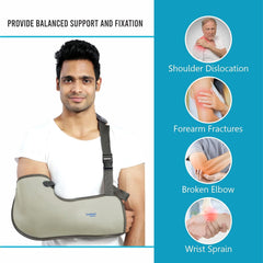 Leeford Pouch Arm Sling Color Random Leeford Pouch Arm Sling Color Random