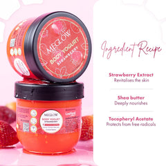 Leeford Meglow Strawberry Body Yogurt 200ml Leeford Meglow Strawberry Body Yogurt 200ml