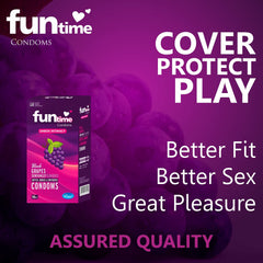 Leeford Funtime Black Grapes Flavored Condom 10 Piece Leeford Funtime Black Grapes Flavored Condom 10 Piece
