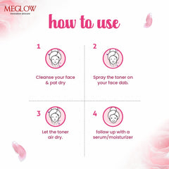 Leeford Meglow Rose Water Toner For Face 100ml Leeford Meglow Rose Water Toner For Face 100ml