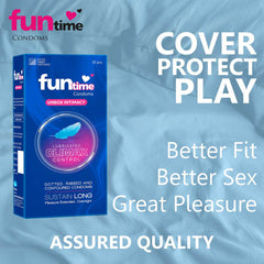 Leeford Funtime Climax Control Condom 10 Piece Leeford Funtime Climax Control Condom 10 Piece