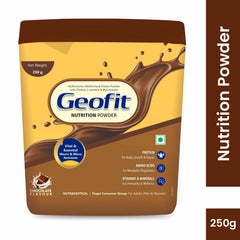 Leeford Geofit Chocolate Flavoured Protein Nutrition Powder 250g Leeford Geofit Chocolate Flavoured Protein Nutrition Powder 250g