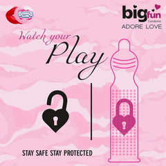 Leeford Bigfun Bubblegum Flavoured Condom 10 Piece Leeford Bigfun Bubblegum Flavoured Condom 10 Piece
