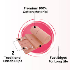 Leeford Cotton Crepe Pain Relief Bandage 6cm x 4m Leeford Cotton Crepe Pain Relief Bandage 6cm x 4m
