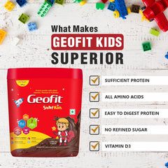 Leeford Geofit Chocolate Flavor Kids Protein Powder 250g Leeford Geofit Chocolate Flavor Kids Protein Powder 250g