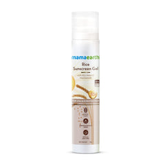 Mamaearth Rice Sunscreen Gel with Rice Water & Niacinamide for UVA & UVB Protection 50g Mamaearth Rice Sunscreen Gel with Rice Water & Niacinamide for UVA & UVB Protection 50g