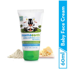 Mamaearth Milky Soft Face Cream With Murumuru Butter for Babies 60ml Mamaearth Milky Soft Face Cream With Murumuru Butter for Babies 60ml