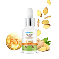 Mamaearth Skin Correct Face Serum with Niacinamide and Ginger Extract for Acne Marks and Scars Mamaearth Skin Correct Face Serum with Niacinamide and Ginger Extract for Acne Marks and Scars