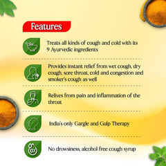Smyle Adulsa Tulsi Haldi Gargle & Gulp Syrup 120ml Smyle Adulsa Tulsi Haldi Gargle & Gulp Syrup 120ml