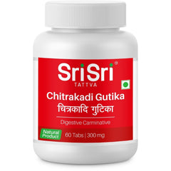 Sri Sri Tattva Ayurvedic Chitrakadi Gutika 300mg Digestive Carminative 60 Tablets Sri Sri Tattva Ayurvedic Chitrakadi Gutika 300mg Digestive Carminative 60 Tablets