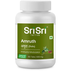 Sri Sri Tattva Ayurvedic Amruth 500mg Immuno Modulator 60 Tablets Sri Sri Tattva Ayurvedic Amruth 500mg Immuno Modulator 60 Tablets