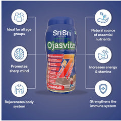 Sri Sri Tattva Ojasvita ChocoMalt Drink Mix For Sharp Mind & Healthy Body Powder Sri Sri Tattva Ojasvita ChocoMalt Drink Mix For Sharp Mind & Healthy Body Powder