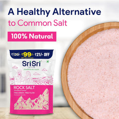 Sri Sri Tattva Rock Salt Saindhava Lavana Fine Grain,Free Flow 1 kg Sri Sri Tattva Rock Salt Saindhava Lavana Fine Grain,Free Flow 1 kg