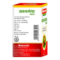 Baidyanath Ayurvedic (Jhansi) Ashwagandha 60 Tablets Baidyanath Ayurvedic (Jhansi) Ashwagandha 60 Tablets
